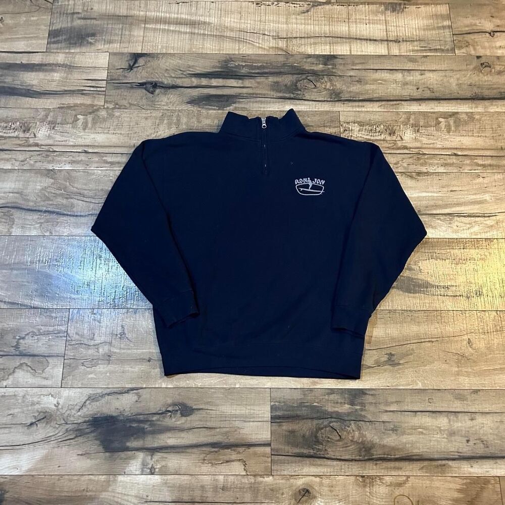 Ron-jon-surf-shop Men's Black and Navy Sweatshirt